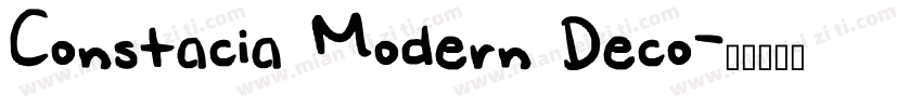 Constacia Modern Deco字体转换